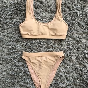 Forever 21 tan/nude two piece bikini
